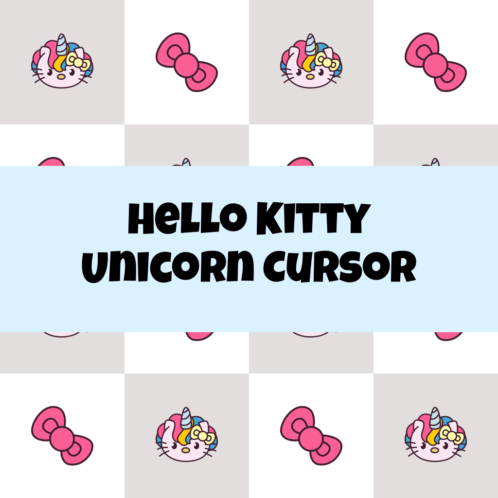 Preview Hello Kitty Unicorn cursor custom cursor pack